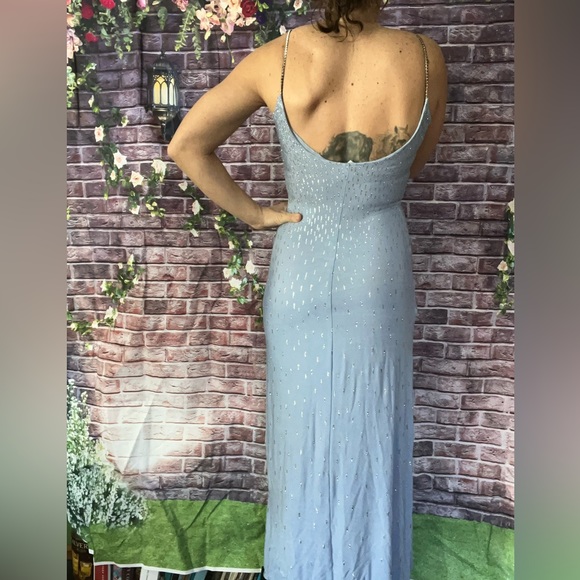 Glitter Drop Dress with Crystal Straps - Picture 6 of 8